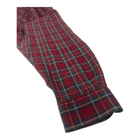 SIR PENDLETON Red Royal Stewart Tartan Plaid 2XL Virgin Wool L/S Button Shirt - Picture 6 of 9
